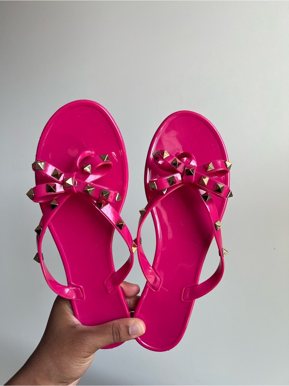 Valentino Garavani Rockstud Bow Jelly Sandals Bundle Size EU 40 - Picture 2 of 9
